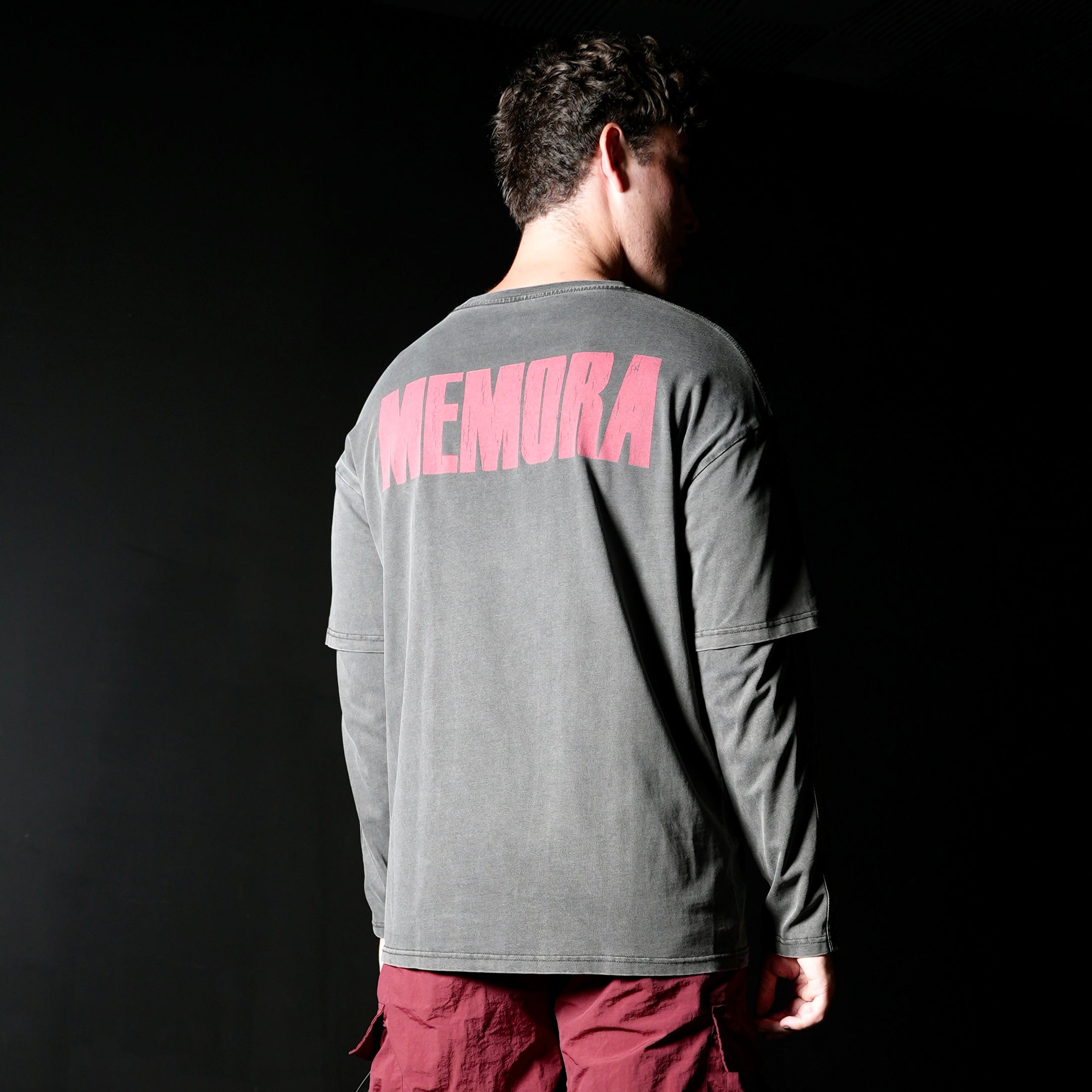 OBSCURA LONG SLEEVE LAYERED T-SHIRT OVERSIZED