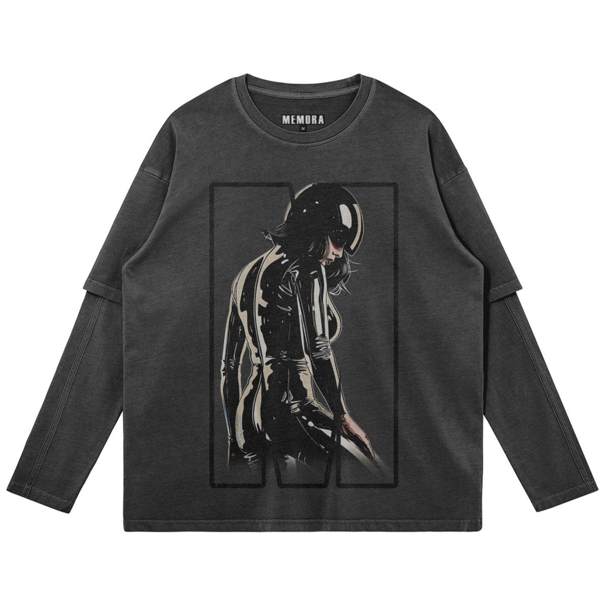 OBSCURA LONG SLEEVE LAYERED T-SHIRT OVERSIZED